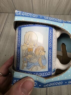 Vtg 94 Enesco Precious Moments Granddad Mug Granddads Are The Source Of Joy New